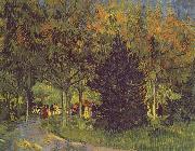 Vincent Van Gogh Allee im Park Spain oil painting artist
